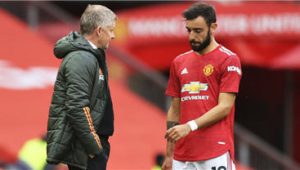 Fernandes Denies Arguing With Solskjaer